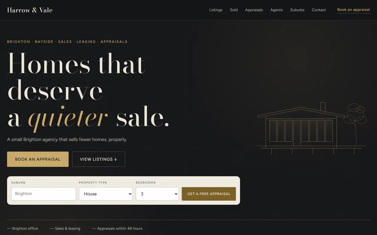 Atrium — a ready-made real estate agency & property website design
